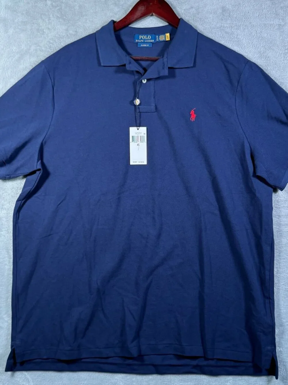 Polo Ralph Lauren Shirt Mens XL Blue Classic Fit Short Sleeve Mesh $118